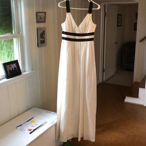 BCBG MaxAzria Black and White formal gown